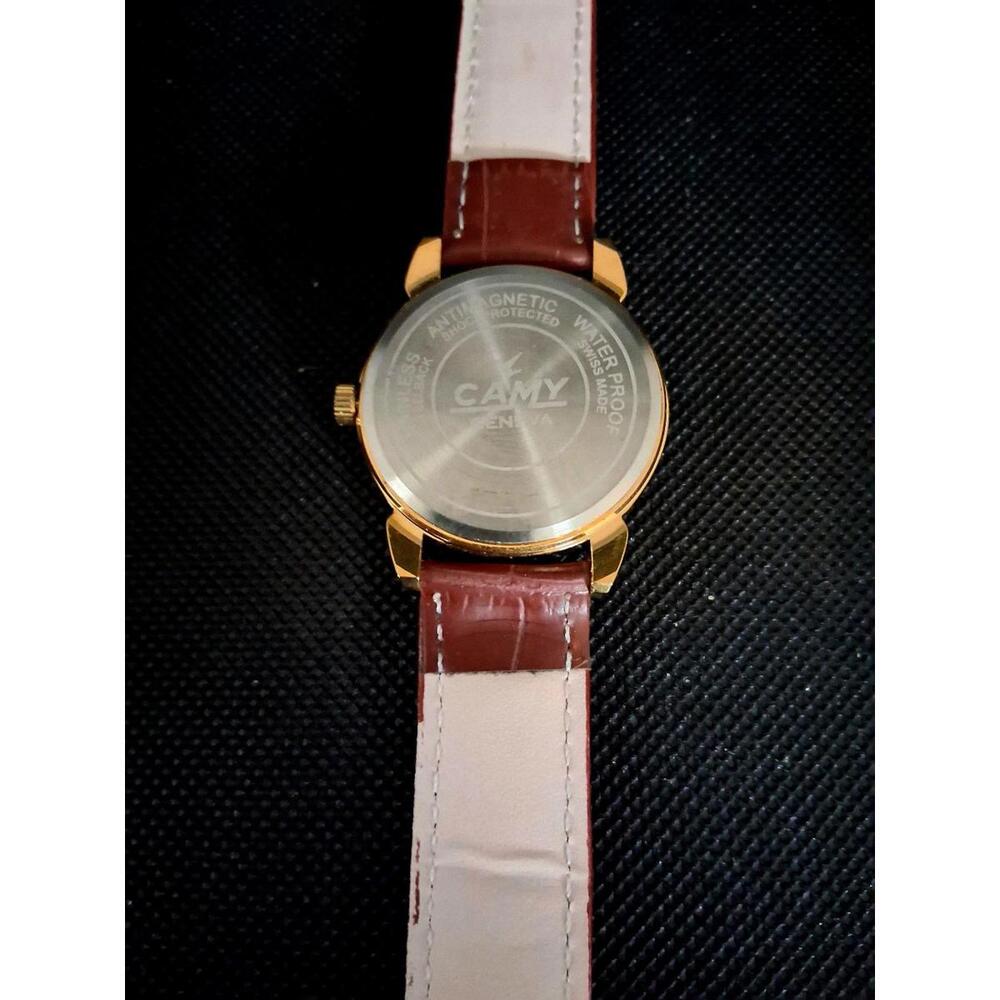 Vintage Camy Men's Leather Mechanical Watch RARE - Picture 8 of 8